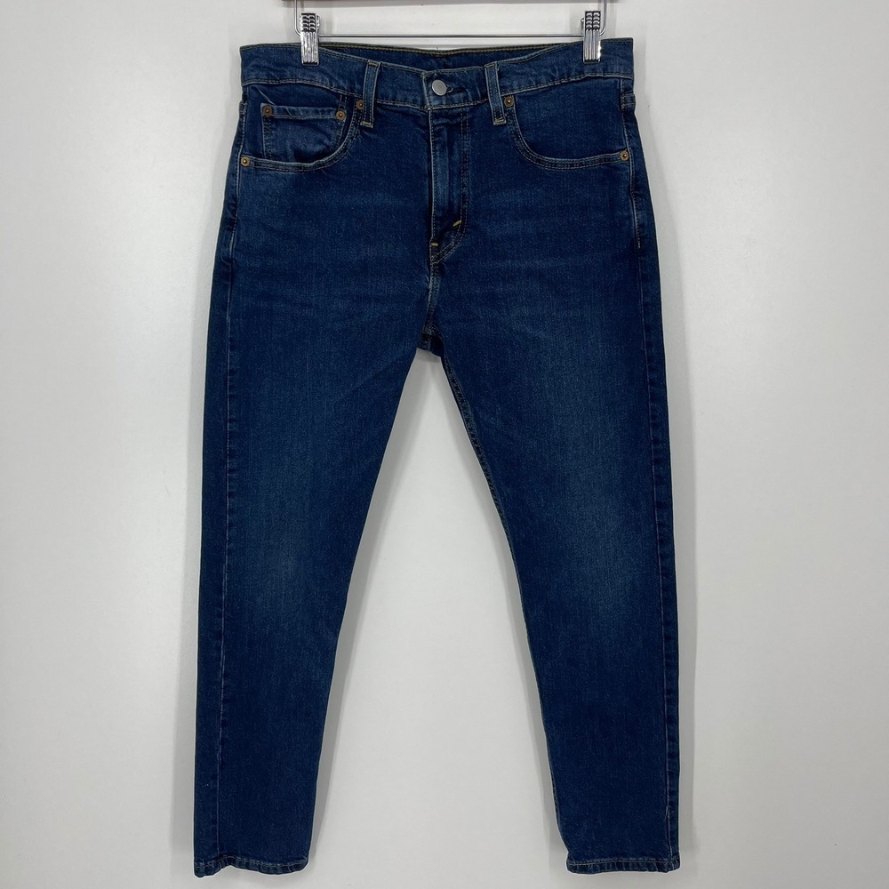 Levis 512 Slim Taper Mens Dark Wash Blue Stretch Jeans W32 L29 28833-1146